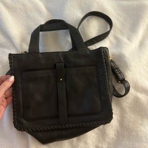 HOBO Black square crossbody with removable straps